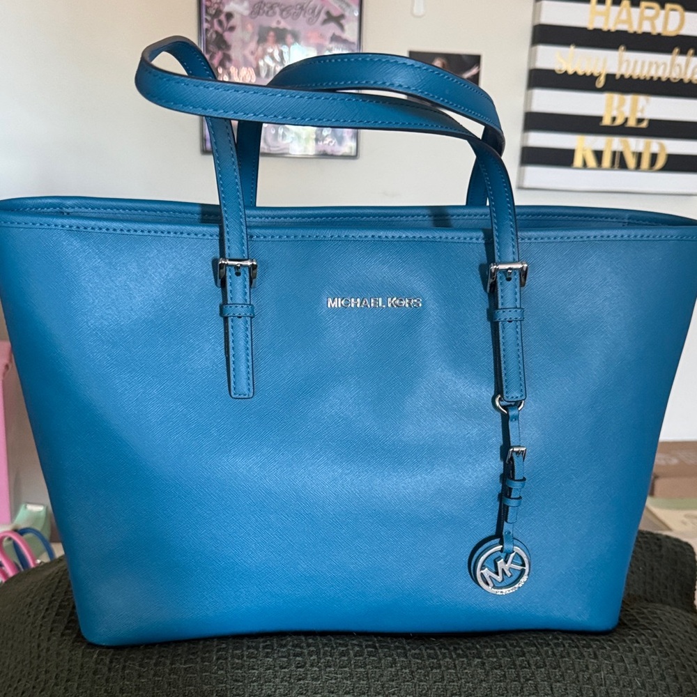 Michael Kors Teal Tote Bag